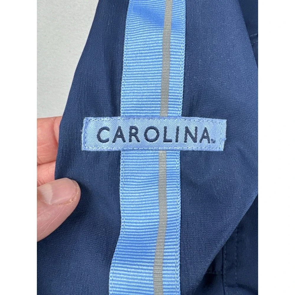Nike Team North Carolina Tar Heels Pullover Windbreaker Jacket XL Blue Y2K